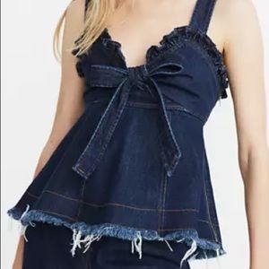 Madewell x Karen Walker® Denim Trianon Top
